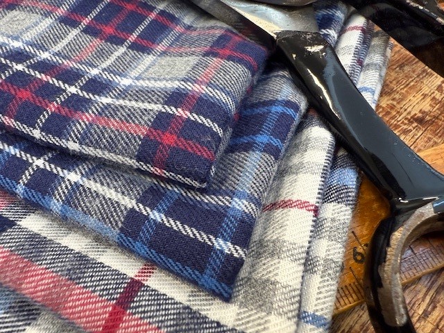 Fife 69 red brushed cotton