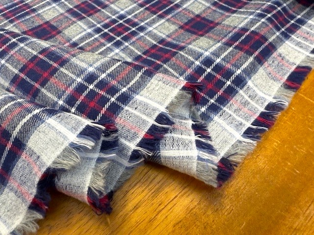 Fife 69 red brushed cotton