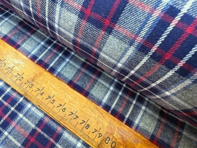 Fife 69 red brushed cotton