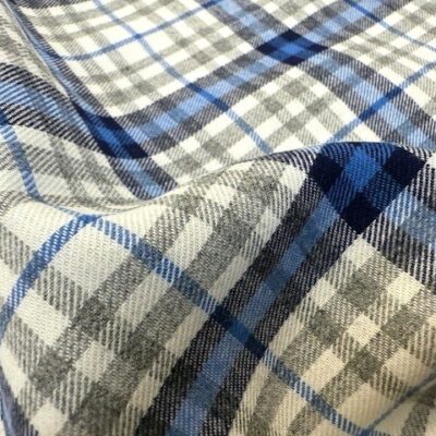 Fife 70 blue brushed cotton