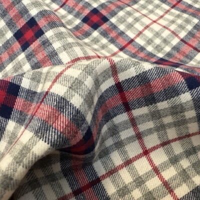 Fife 70 red brushed cotton