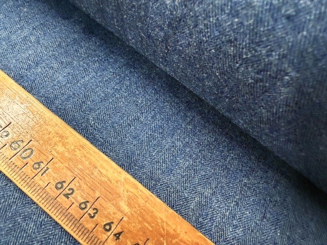 Fife HB Navy brushed herringbone