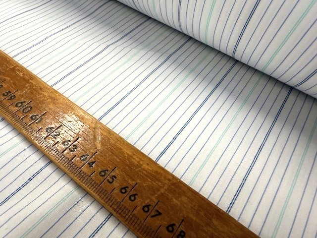 Regent 21 aqua striped fabric