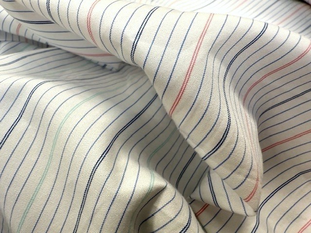 Regent 21 aqua striped fabric