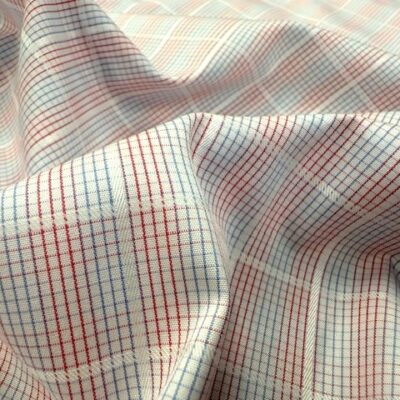 Regent 42 red checked fabric