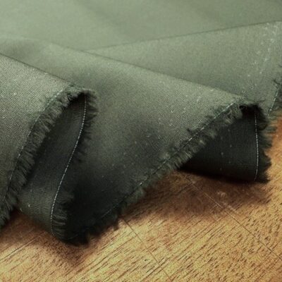 Nelson plain dk olive cotton poplin