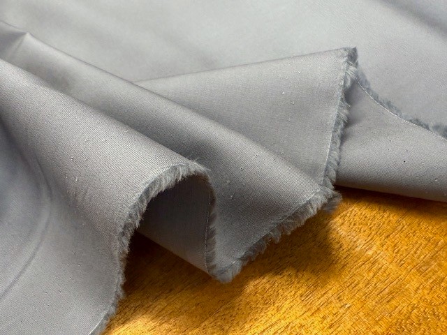 Nelson plain dove grey cotton poplin