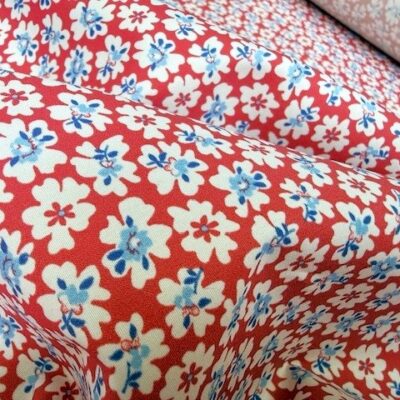 Hampton 455 red print fabric