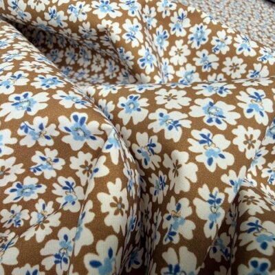 Hampton 455 tan print fabric