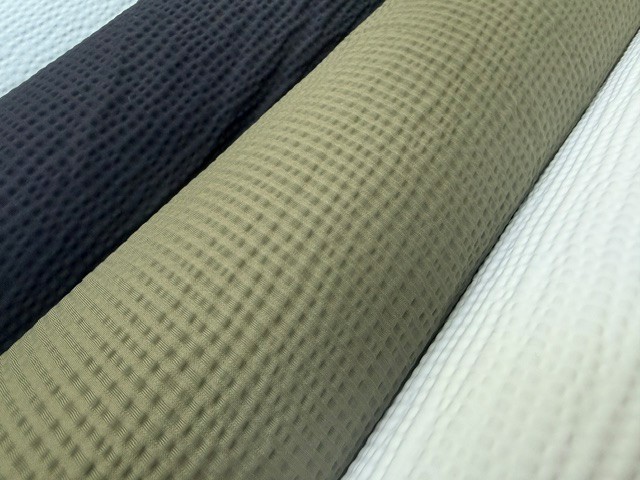Nassau stretch seersucker olive