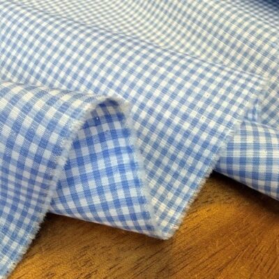 Aruba 18 Sky Cotton & Linen check