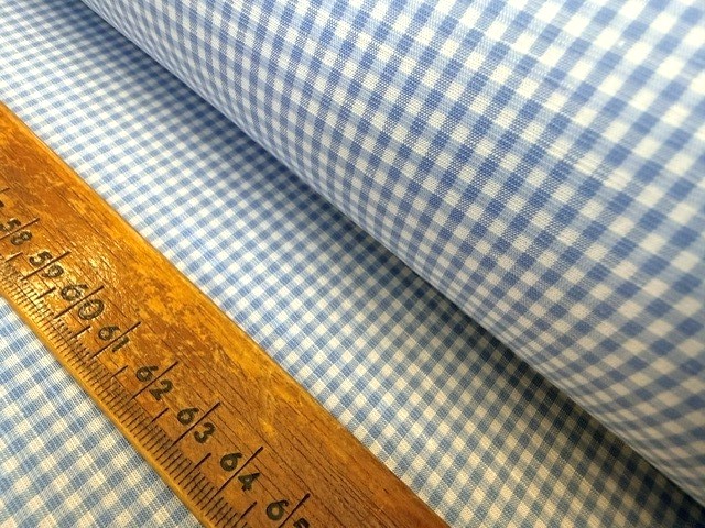 Aruba 18 Sky Cotton & Linen check