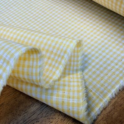 Aruba 18 Yellow Cotton & Linen check