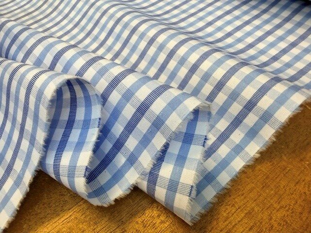 King HP Sky Checked Fabric