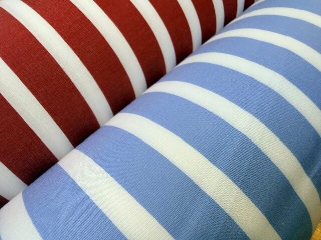 King OP Wine Striped Fabric