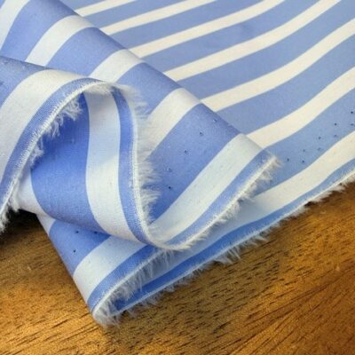 King OP Blue Striped Fabric