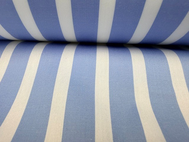 King OP Blue Striped Fabric