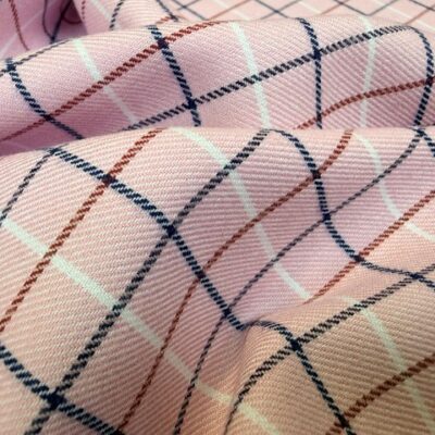 Patterdale 25 Pink brushed cotton