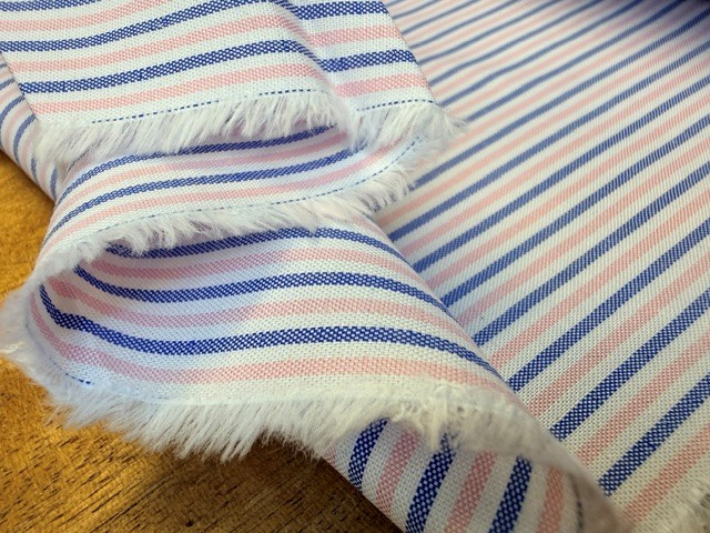 Pinpoint PC pink striped fabric