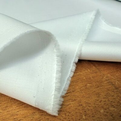 Malham 280 white twill fabric